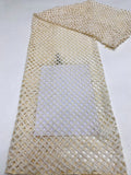 Water-Soluble Cutwork 7mm Sequin Embroidery Fabric — fabric photo 6