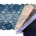 Large Floral Corded Lace Trim 25 cm — fabric photo 5