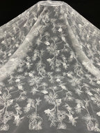 Textured Rope Sequin Embroidered Organza — fabric photo 6