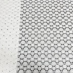 White Polyester Layered Floral Cutwork Lace Fabric – Per Yard — fabric photo 2