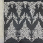 Sequin Embroidered Bridal Fabric – Design 00127
