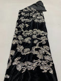 3 mm Sequin Embroidered Velvet-Base Fabric — fabric photo 6