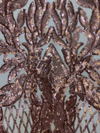 Stretch Mesh with 3mm Sequin Embroidery — fabric photo 2