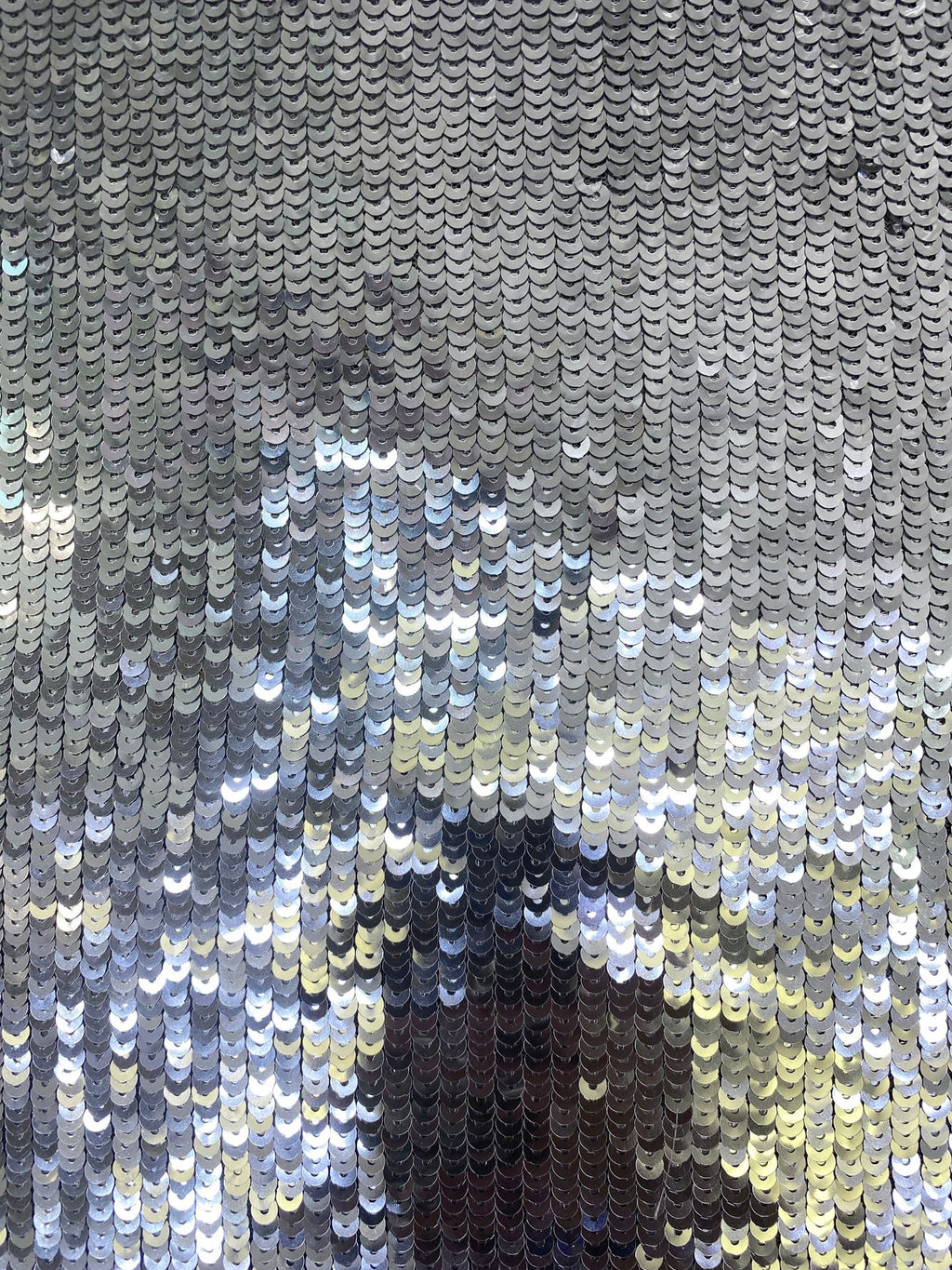 Fine 5 mm Sequin Embroidered Bridal Fabric — fabric photo 5