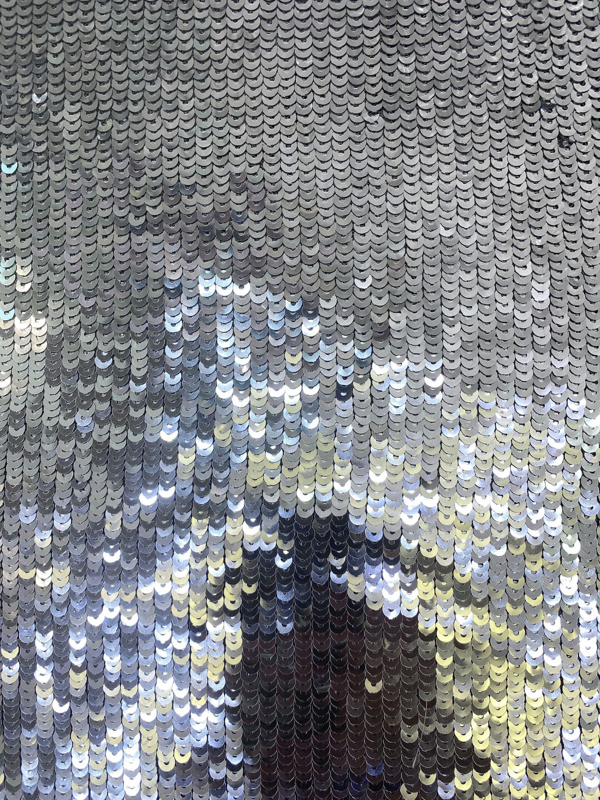 Fine 5 mm Sequin Embroidered Bridal Fabric — fabric photo 5