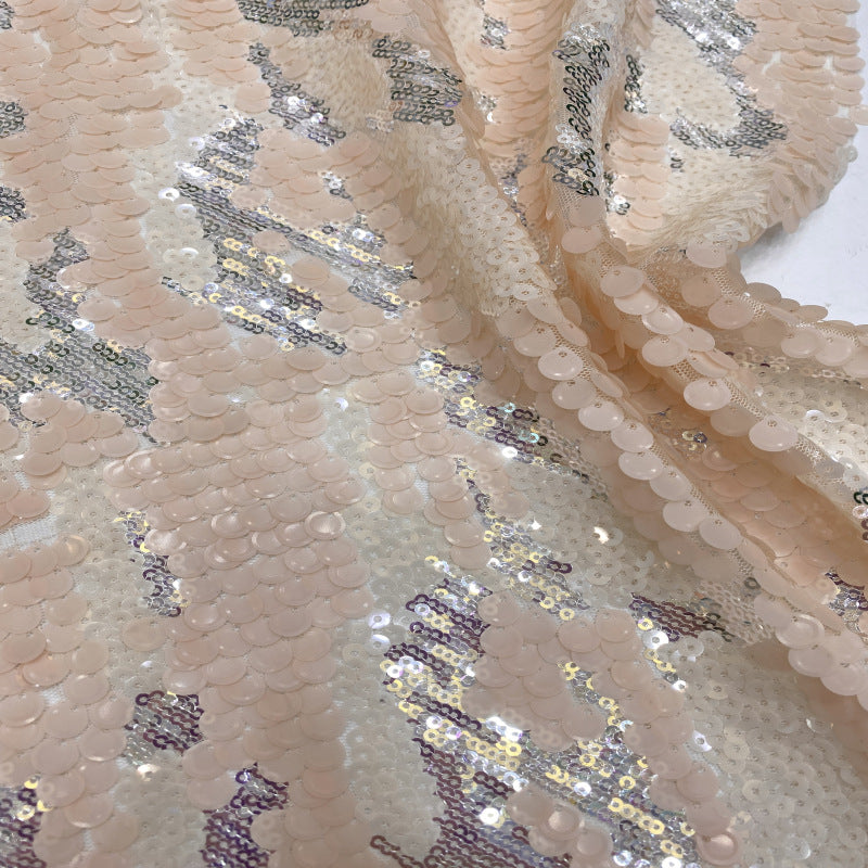 Multicolor 3/5/9mm Sequin Embroidered Mesh — fabric photo 3