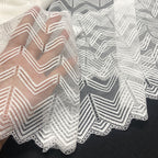 Geometric Corded Lace Trim - 18 cm and 22 cm