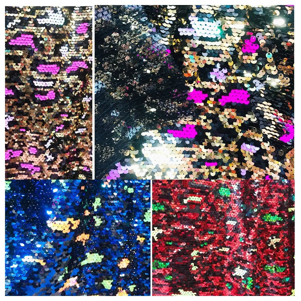 Durable Sequin Stage Fabric - Sparkle for Dance Wear & Theater Costumes