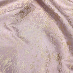 قماش جاكار سلكي ذهبي وردي فاتح مطلي بالذهب والمسحوق الأرجواني - مادة صلبة 145 سم