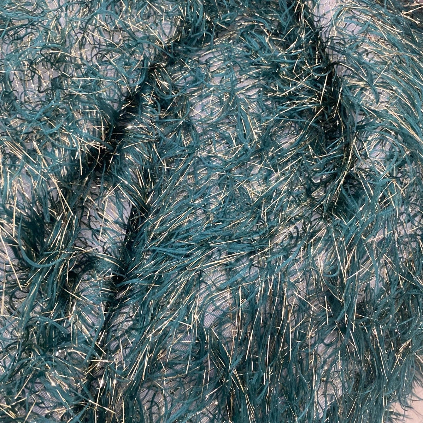 Lurex Feather Fringe Yarn - Sparkly for Performance Gowns & DIY