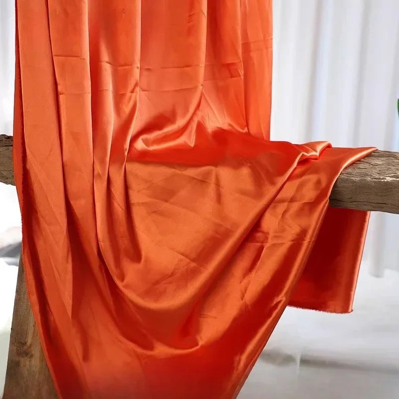 قماش حرير ساتان مرن - مادة ناعمة لامعة 145 سم