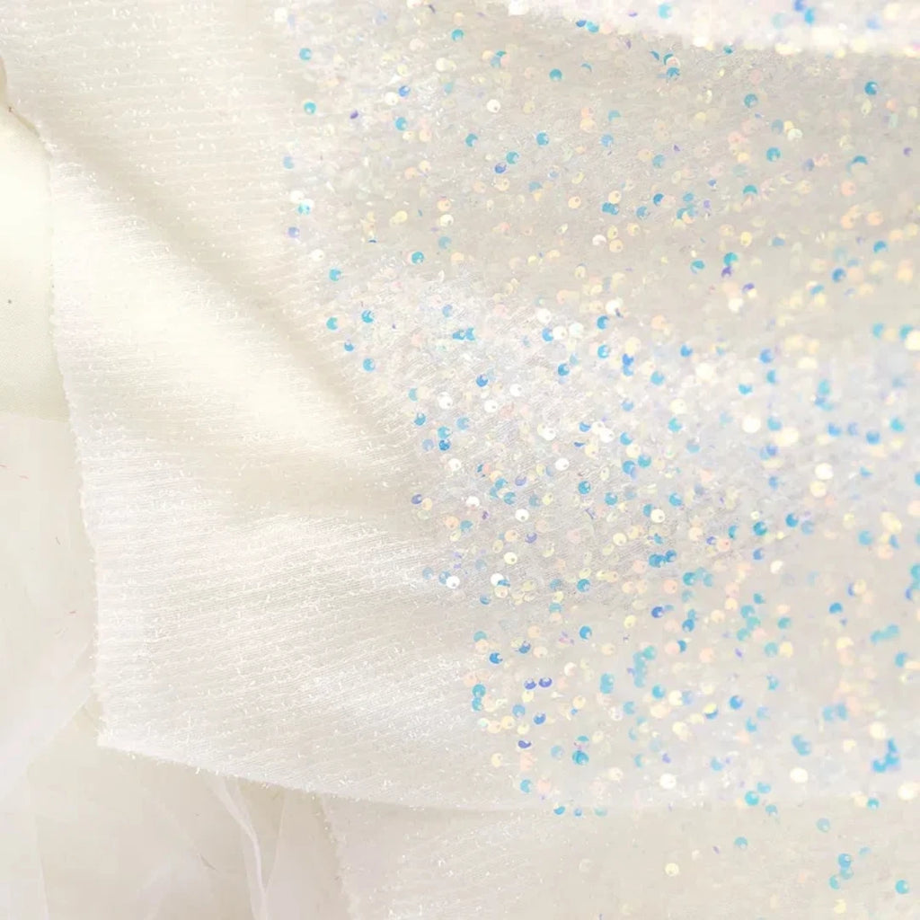 Colorful sequins, embroidered lace fabric, clothing accessories, dresses, children's clothing design, DIY handmade materials