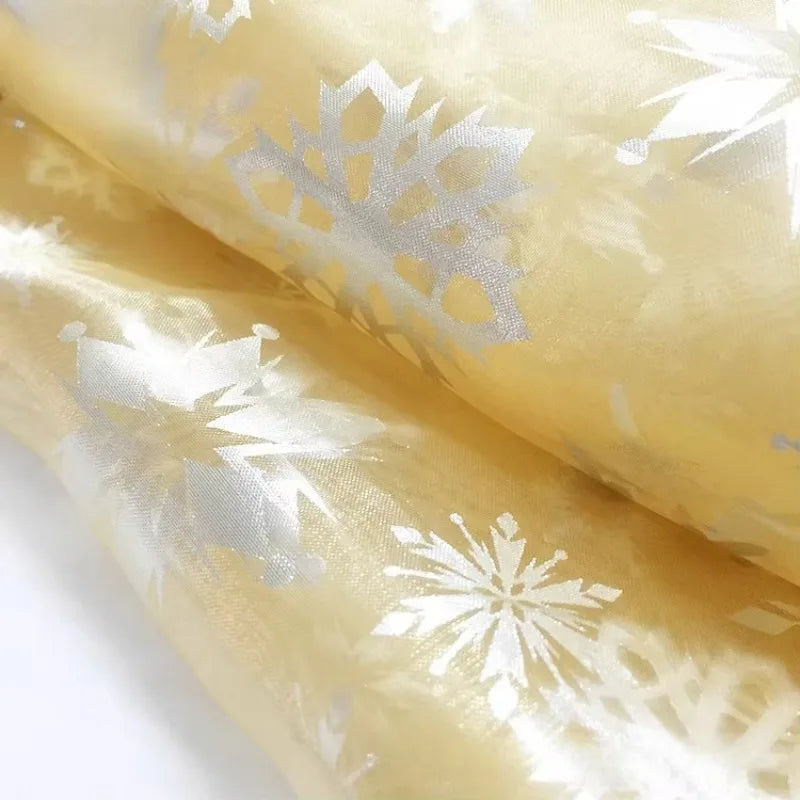 فستان زفاف حريري سهرة من يوجين لتصفيف الشعر، مصنوع من قماش تغليف فضي متين وسهل التنظيف، مصنوع يدويًا من قماش عيد الميلاد