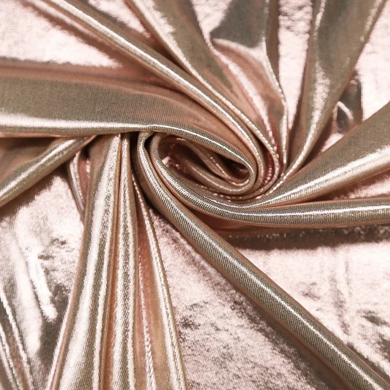 قماش لامع ناعم من الإسباندكس، مطبوع عليه ساخن، مرن، خياطة، زي رقص، زي أداء، ديكور زفاف