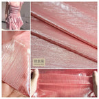 قماش مخطط بختم ساخن معدني - مادة لامعة مقاومة للتجاعيد