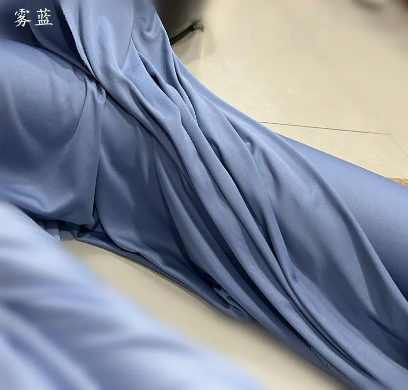 Orange Yellow Gold Coffee Milk Silk Stretch Fabric Roll Width 150cm for Wedding Home Decor Backdrop Drape Goblet Garment