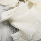 Accordion-Pleated Crystal Organza for Sculptural Dresses & Gowns — fabric photo 4
