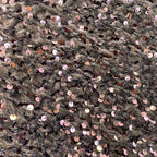 قماش تطريز فاخر من المخمل مع ترتر كثيف غير قابل للتساقط، مناسب لفساتين السهرة والزفاف، ديكور منزلي