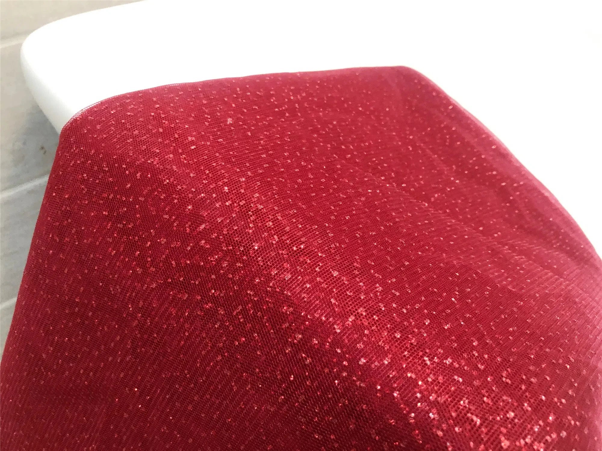 High-quality Blue Black Purple Champagne Colored Headdress, Hot Stamping Gold Spray Shiny Film Wedding Dress Soft Tulle Fabric