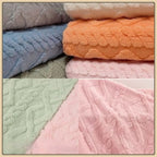 Stretchy Soft Cotton Fabric - Plush Home Wear Material 165cm