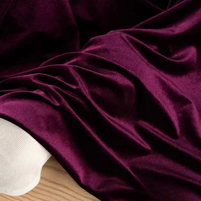 قماش مخملي لامع مرن ناعم من المخمل للخياطة فستان أريكة وسادة مفرش طاولة ستارة DIY نسيج منزلي