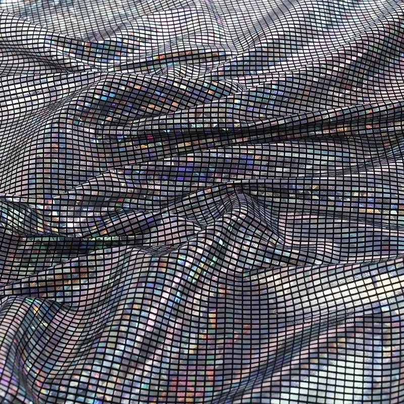 Laser Iridescent Hot Stamping Fabric - Shiny for Stage Costume & Decor