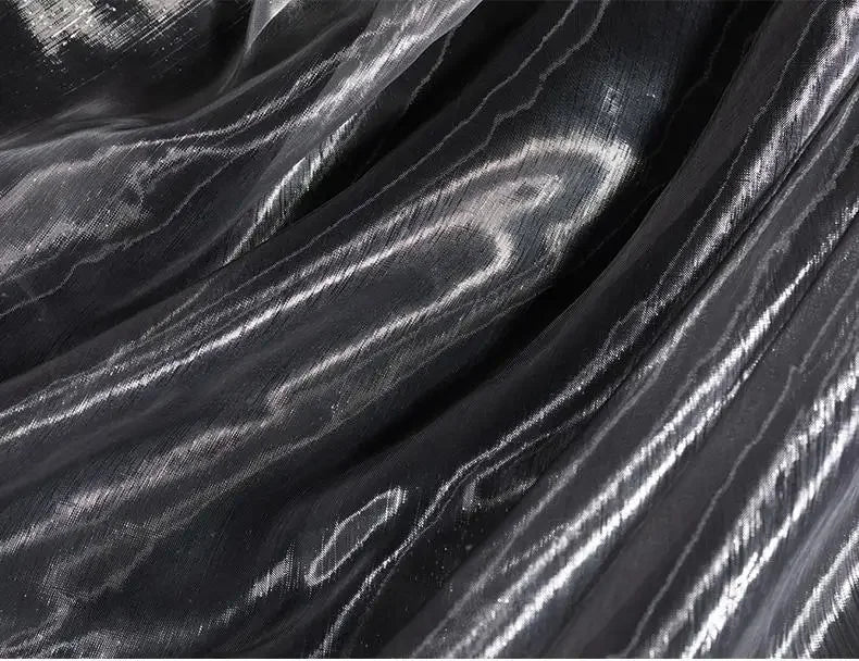 Gradient Color Laser Organza Fabric - Sheer Ombre Material 150cm