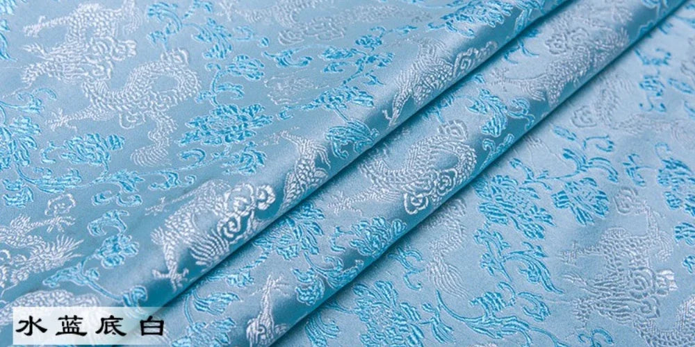 Lujosa tela de brocado jacquard con diseño de dragón, con motivos regio, material de primera calidad, para vestidos, chalecos y abrigos, confección artesanal, diseño tradicional, textil.