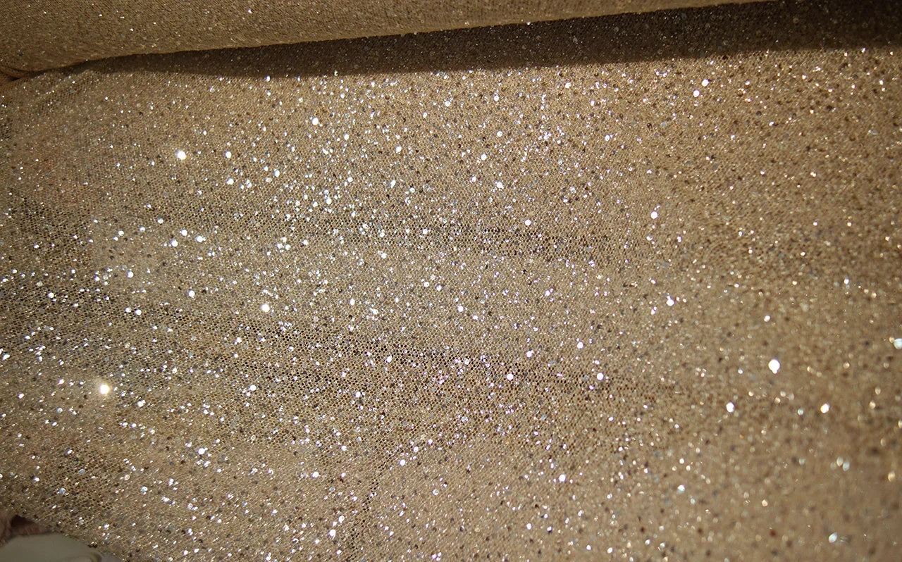 Circular Sequin Mesh Fabric - Evening Gown Stage Costume Decorative Material