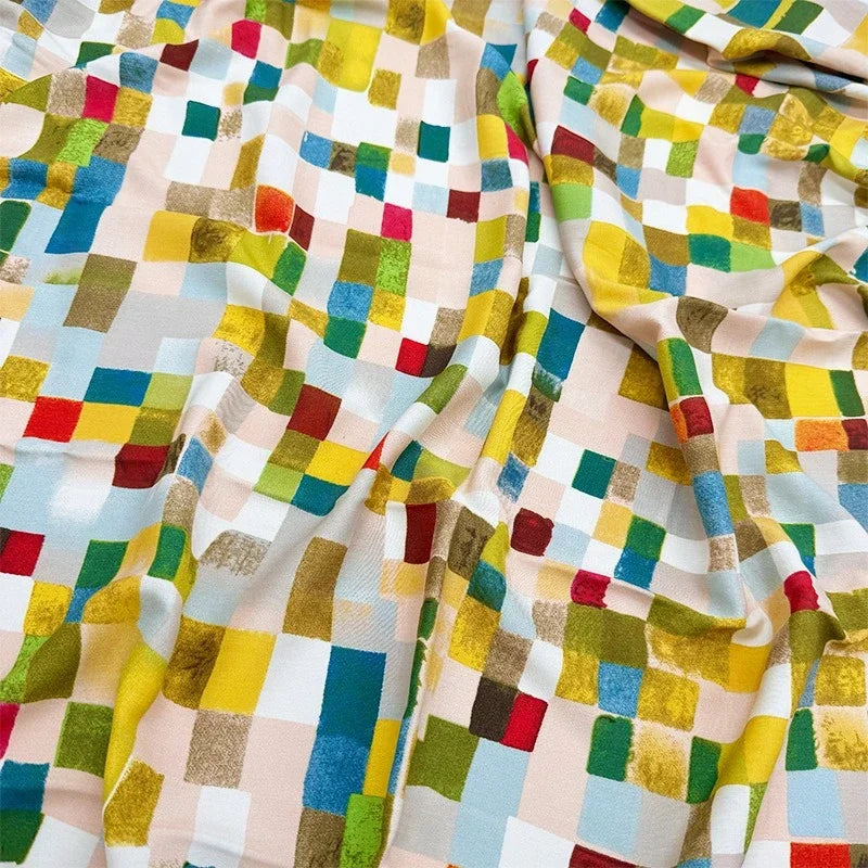 قماش قطني كتان مطبوع بنمط زهور فنية مرسومة بالزيت لخياطة غطاء الطاولة والستائر والديكور الداخلي