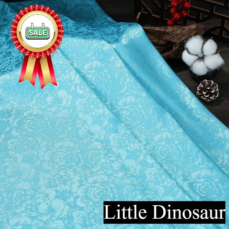 قماش ساتان حريري من الجاكار الرائع مثالي لفساتين الزفاف وفساتين السهرة ومشاريع الحرف اليدوية الأنيقة والخالدة