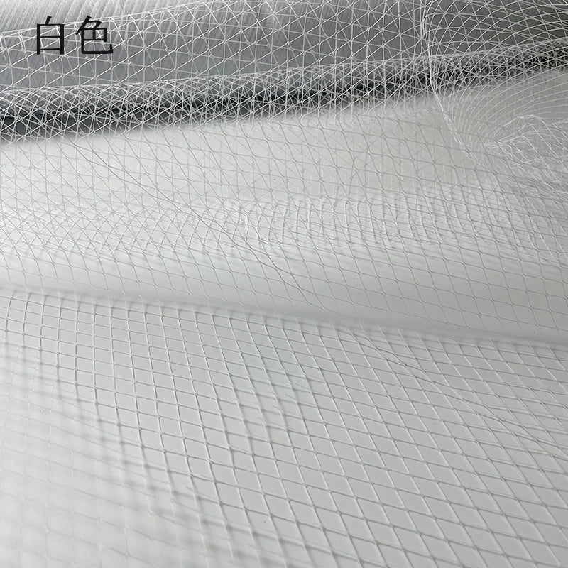 صنع يدوي من نسيج شبكي صلب على شكل ماسة، عصابة رأس مجوفة ذات عيون كبيرة، قبعة علوية، خيوط، تصميم ملابس مصنوع يدويًا