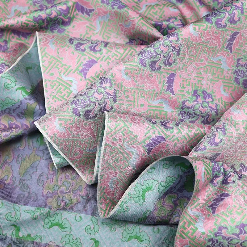 قماش جاكار منسوج بكثافة - نسيج ناعم عالي الجودة