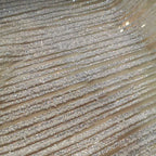 Customized White Small Pearl Hot Stamping Gold And Silver Color Diamond Mesh Wedding Dress Fashion Designer Lace Soft Fabric