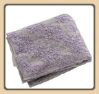 Tela bordada de encaje morado de malla de algodón puro para vestido de boda, cortina, ropa de muñeca, fondo, material de costura artesanal.