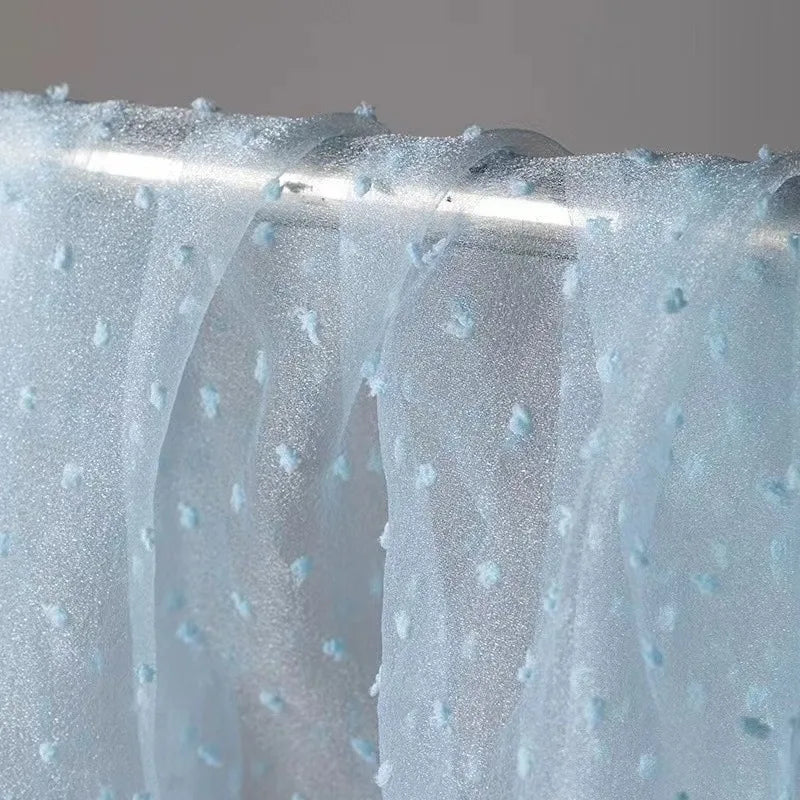 فستان زفاف من قماش الجاكار من الأورجانزا بنقاط الفقاعات، ملابس أطفال، تنورة منفوشة، ملابس أطفال، إكسسوارات يدوية، قماش مزهر