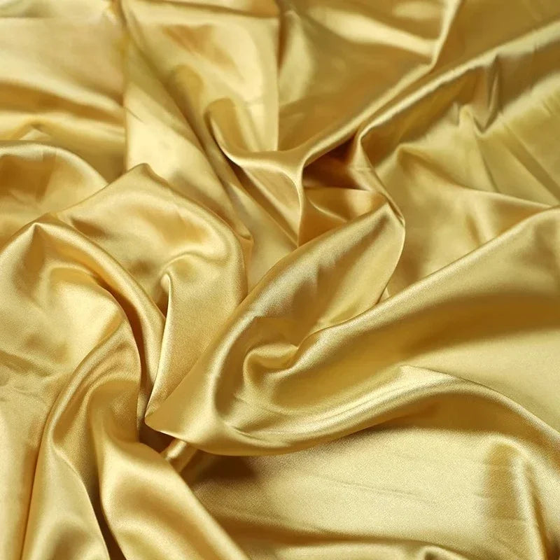 قماش حرير ساتان مرن - مادة ناعمة لامعة 145 سم