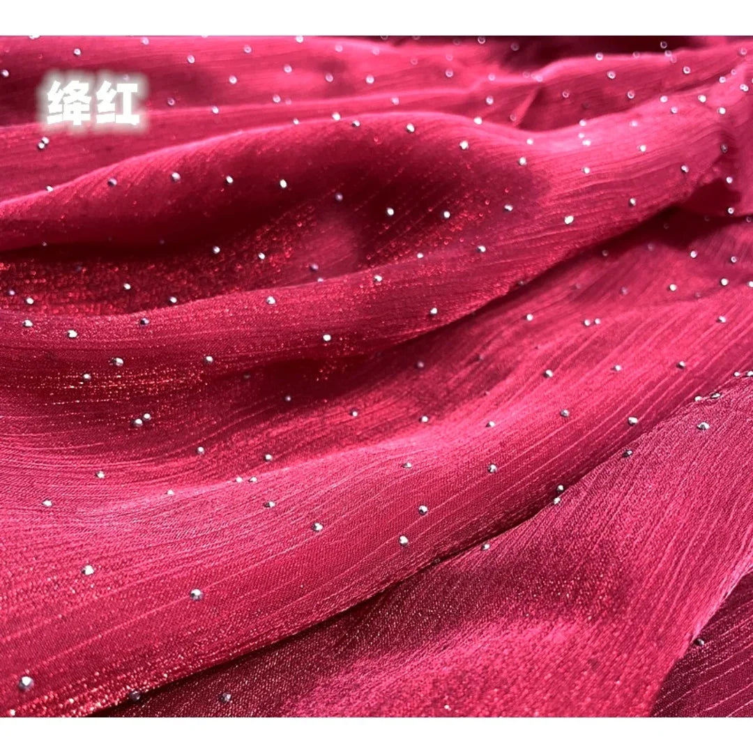 فستان زفاف نسائي مسائي بتصميم سماء مرصعة بالنجوم بتصميم زهرة جليدية من الساتان الأكثر مبيعًا