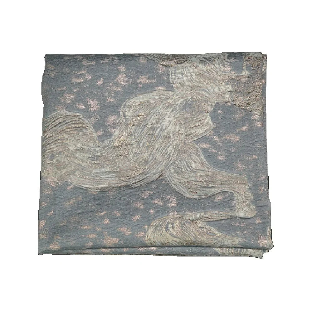 Vintage Jacquard Brocade Fabric - Textured Weaving Material 127cm