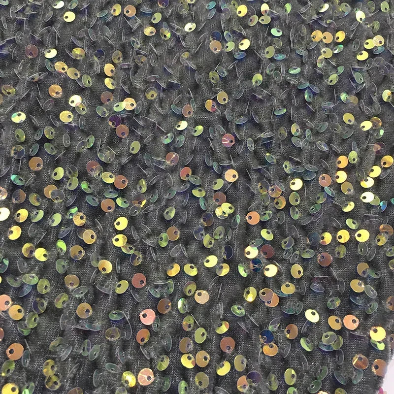 Tela de terciopelo de 32 colores, con lentejuelas de 3 mm, para vestidos de noche, trajes de escenario, manteles, sombreros y accesorios.