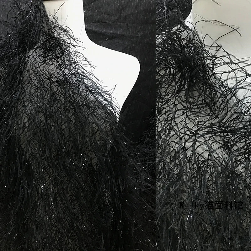 Lurex Feather Fringe Yarn - Sparkly for Performance Gowns & DIY