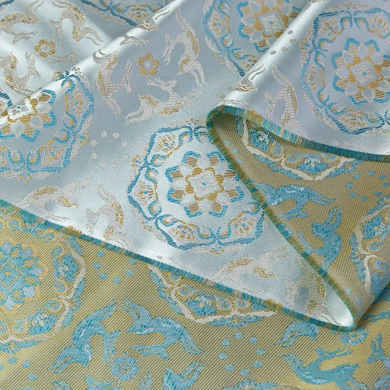 قماش جاكار منسوج بكثافة - مادة ناعمة عالية الجودة للأزياء