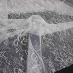 Base de encaje suave, tela blanca transparente ligera, drapeado transparente ligero, costura, vestido de novia, ropa interior, accesorios de decoración