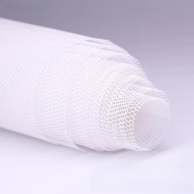 Solid Color Hard Mesh Fabric Sewing Wedding Dress Evening Gown Fluffy Skirt Skirt Support Hexagonal Mesh Fabrics For Sewing