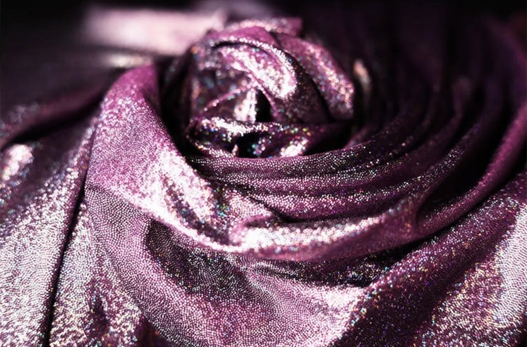 Gold Foil Glitter Stretch Fabric - Gradient for Stage Costume & Decor