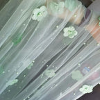 Handmade 3D Flower Bead Mesh - Wedding Stage & Women's Accessories