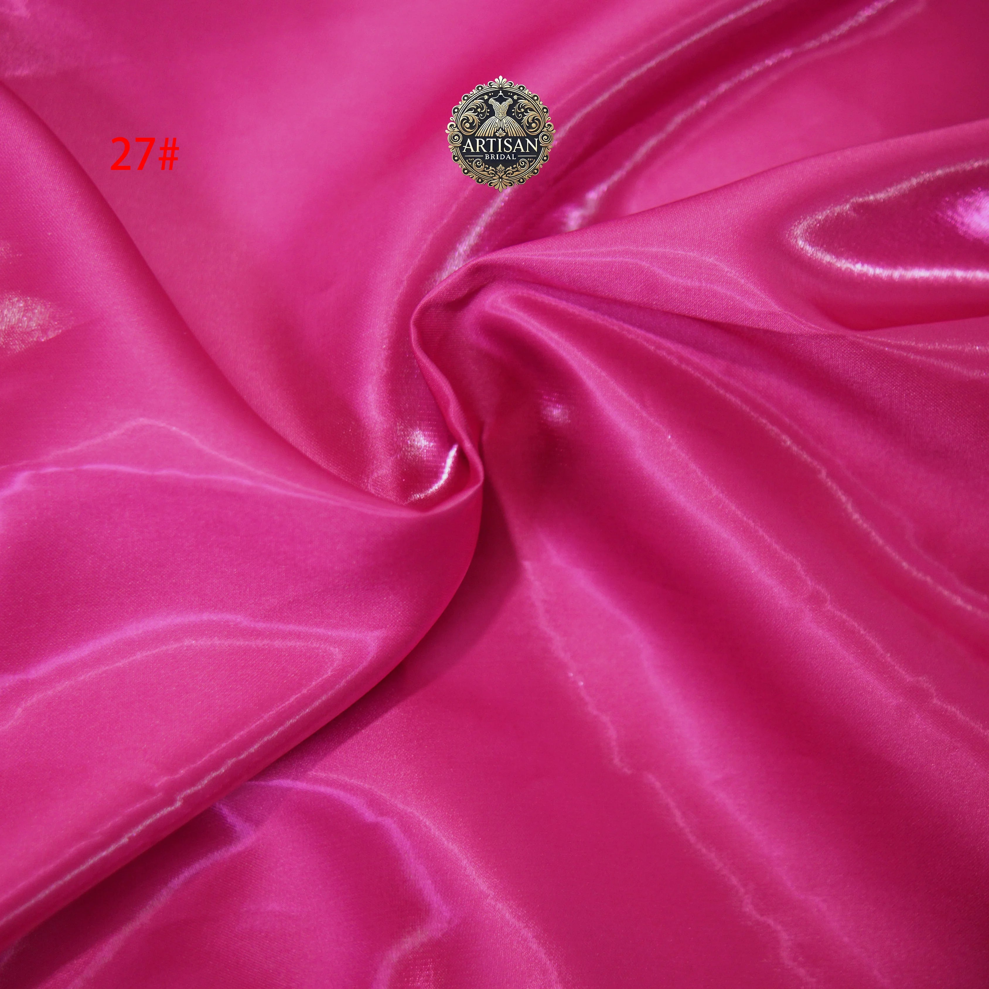 قماش ساتان مائي سائل، حرير كريستالي سميك، ساتان طبيعي عاكس، فستان زفاف، خلفية زخرفية، ملابس مصممة 