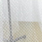 White Size Grid Glitter Embroidery Lace Fabric for Wedding Dress DIY Handmade Material