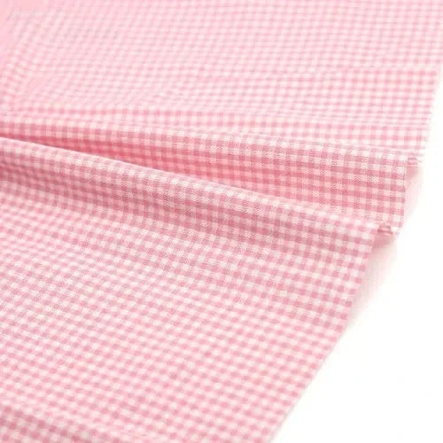 Multi-color 2mm small grid cotton fabric sewing doll clothing dress home textile tablecloth Head accessories fabric