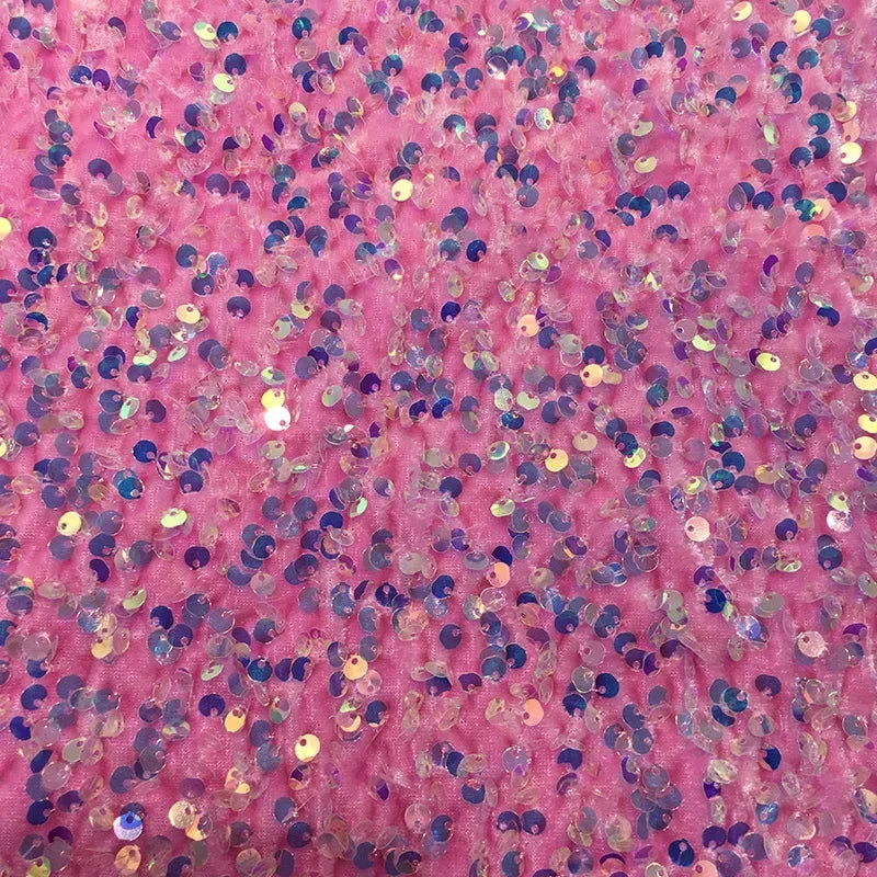 32-color Velvet Fabric 3mm Sequined Fabric Evening Dress Stage Costume Dress Fabrics For Sewing Tablecloth Headwear Accessories
